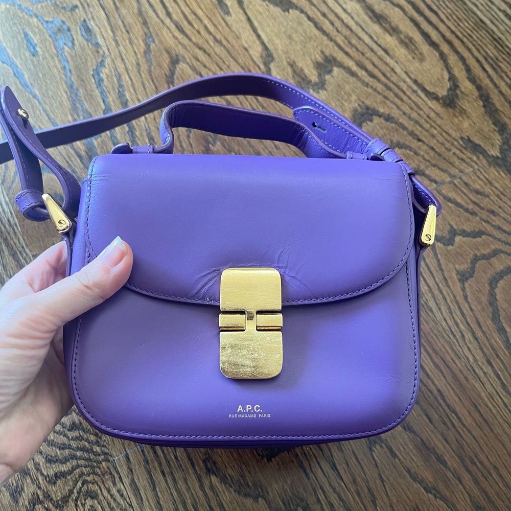 A.P.C. Grace Purple Mini Bag - Picture 2 of 8